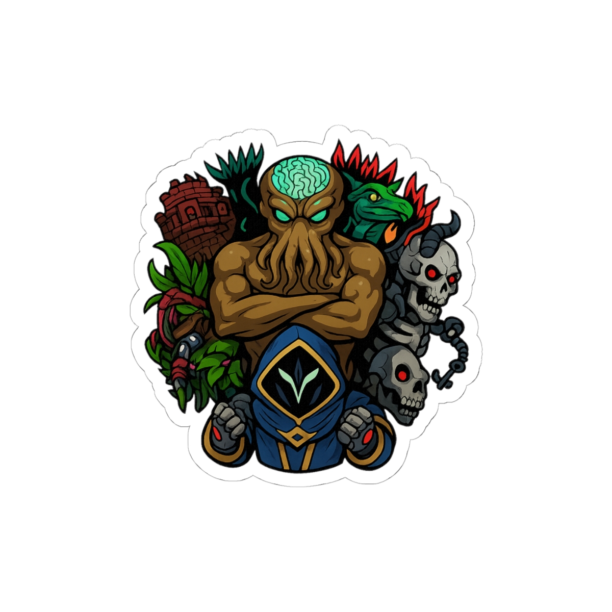 Terraria Halloween Boss Sticker | Bold Pixel Decal — official Terraria Stickers