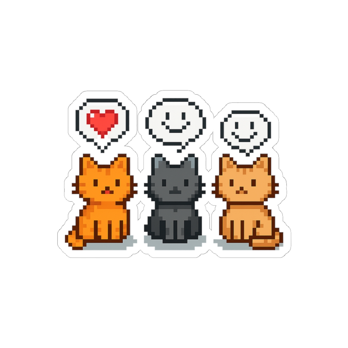Stardew Valley Cats Sticker | Cute Vinyl Decal