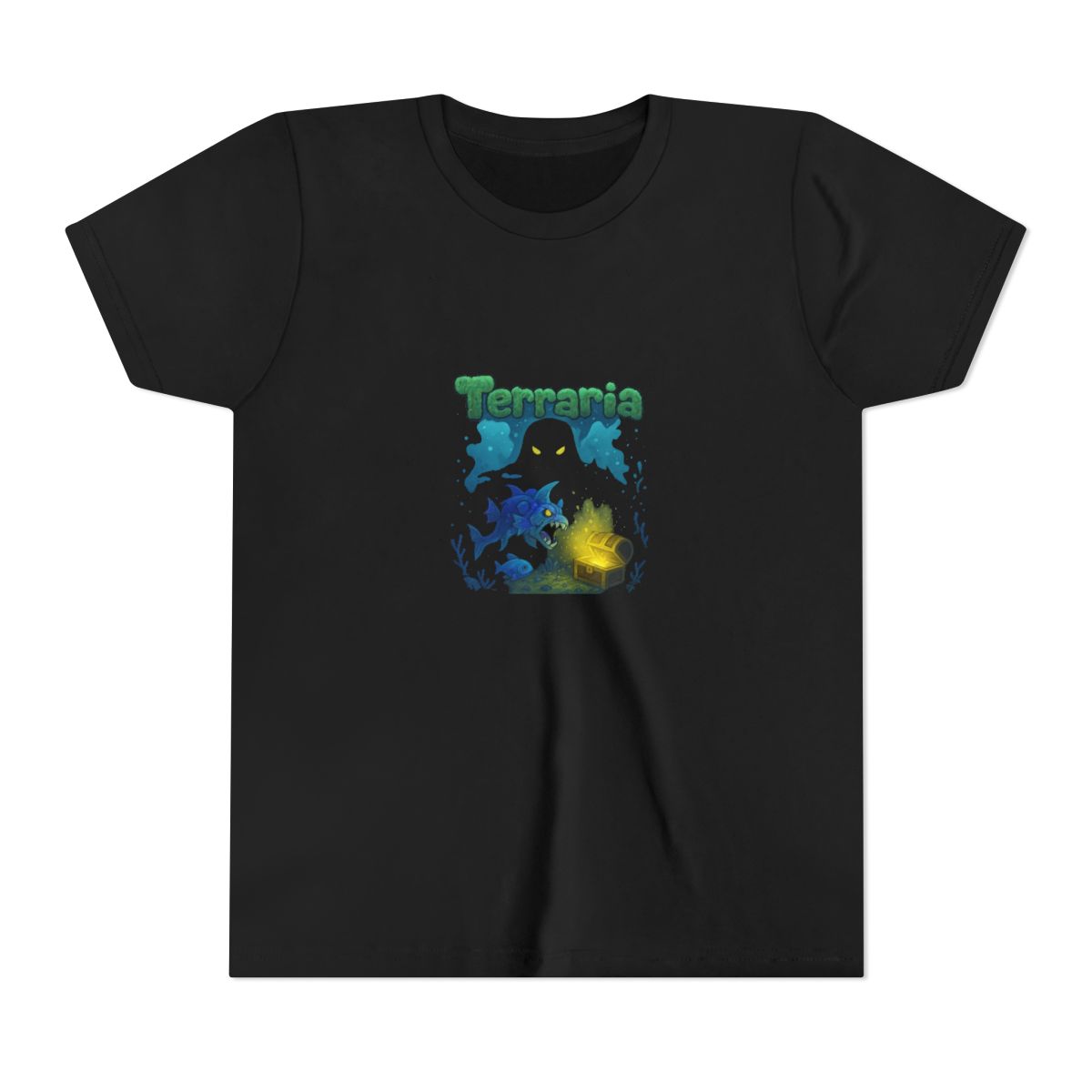 Duke Fishron Domain Terraria T Shirt - Epic Gaming Boss Fight Kids Tee