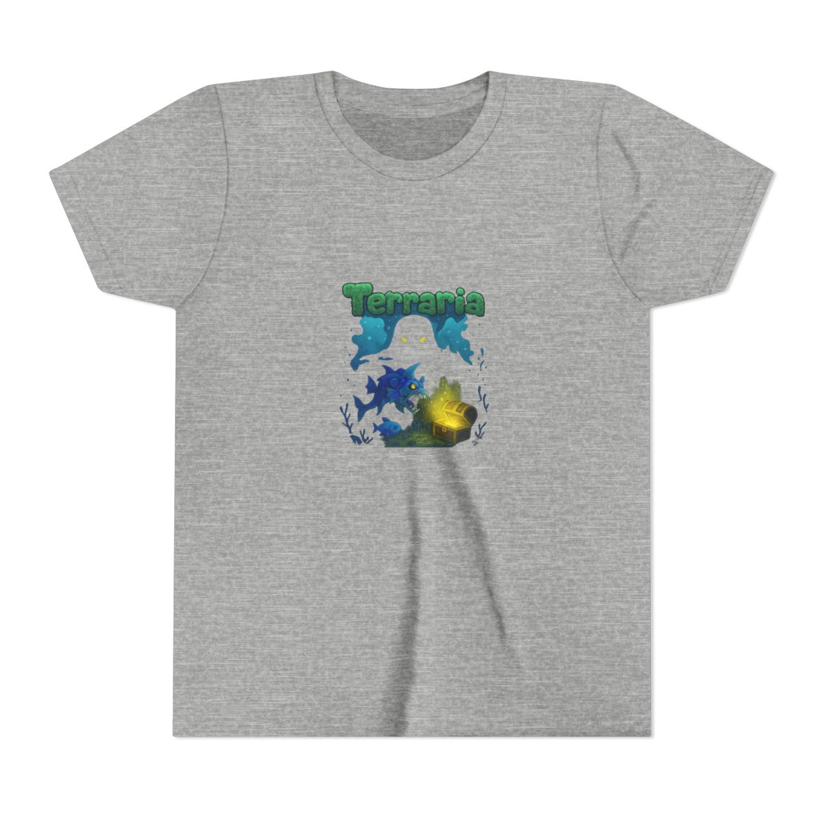 Duke Fishron Domain Terraria T Shirt - Epic Gaming Boss Fight Kids Tee - Terraria official T-Shirts merch