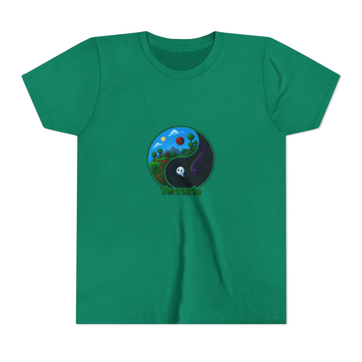 Terraria Night and Day Cycle Graphic Kids T-Shirt